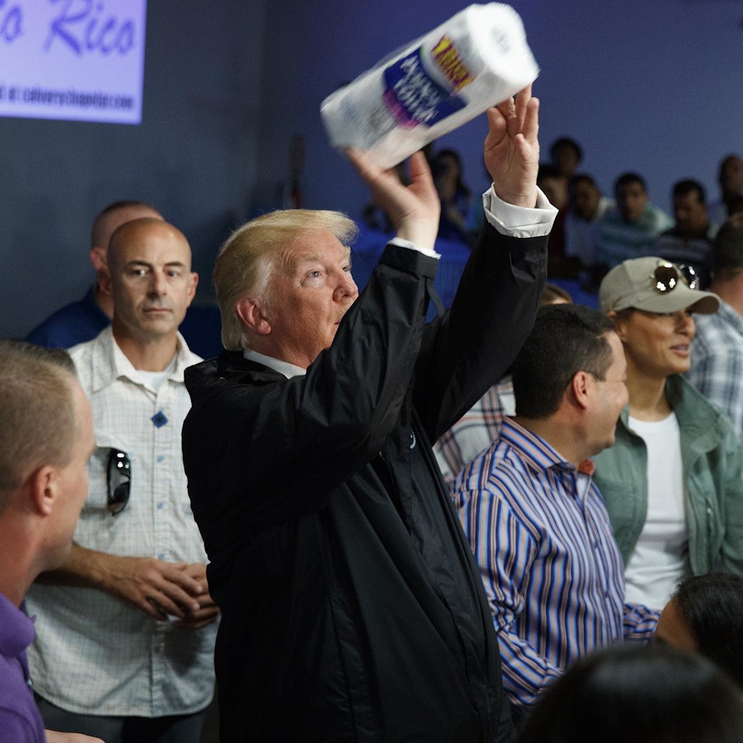 DorisWi21188971's tweet photo. @realDonaldTrump Go threw some more paper towels to hungry people they need to keep you on that Island. https://t.co/KpLNrelBV4