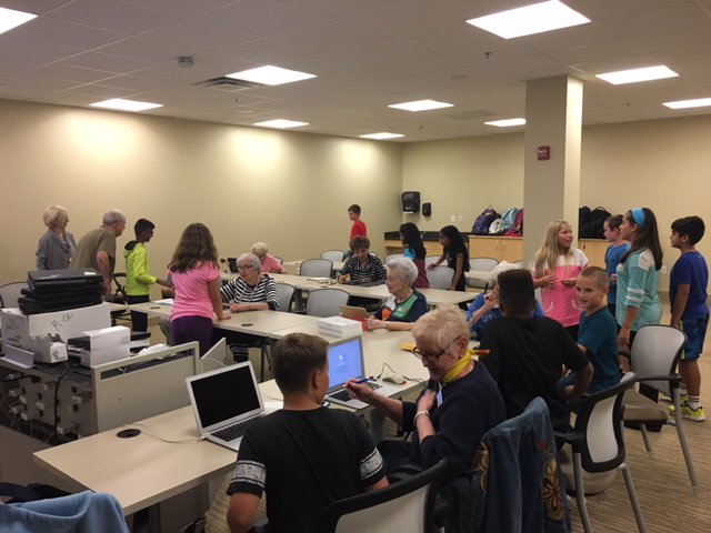 From skyping with sparky the Fire dog to helping seniors learn more about technology the students at HLS have been very busy.