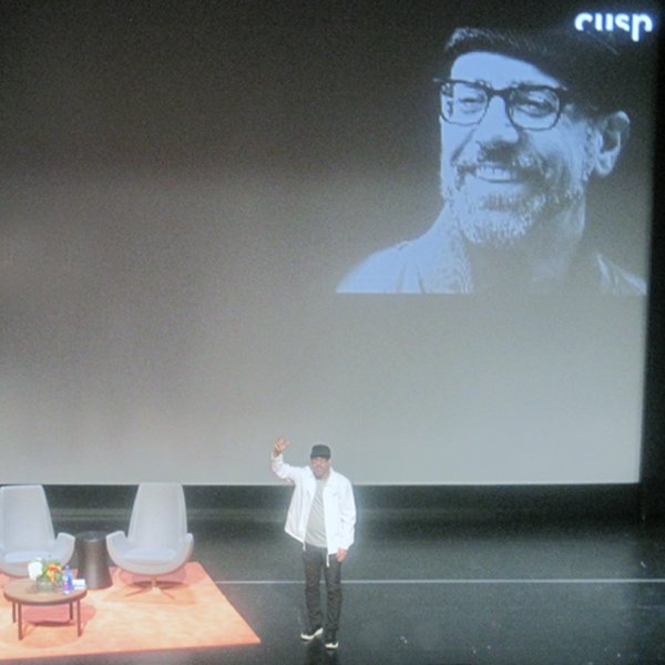 designfeast's tweet photo. #HipHop’s Michael Ford & @KevinCoval—Inspiring generations via #words, @CuspConference 2017—My write-up » https://t.co/6kwpIAcEQT #Cusp2017 https://t.co/uofHkOiW2Q