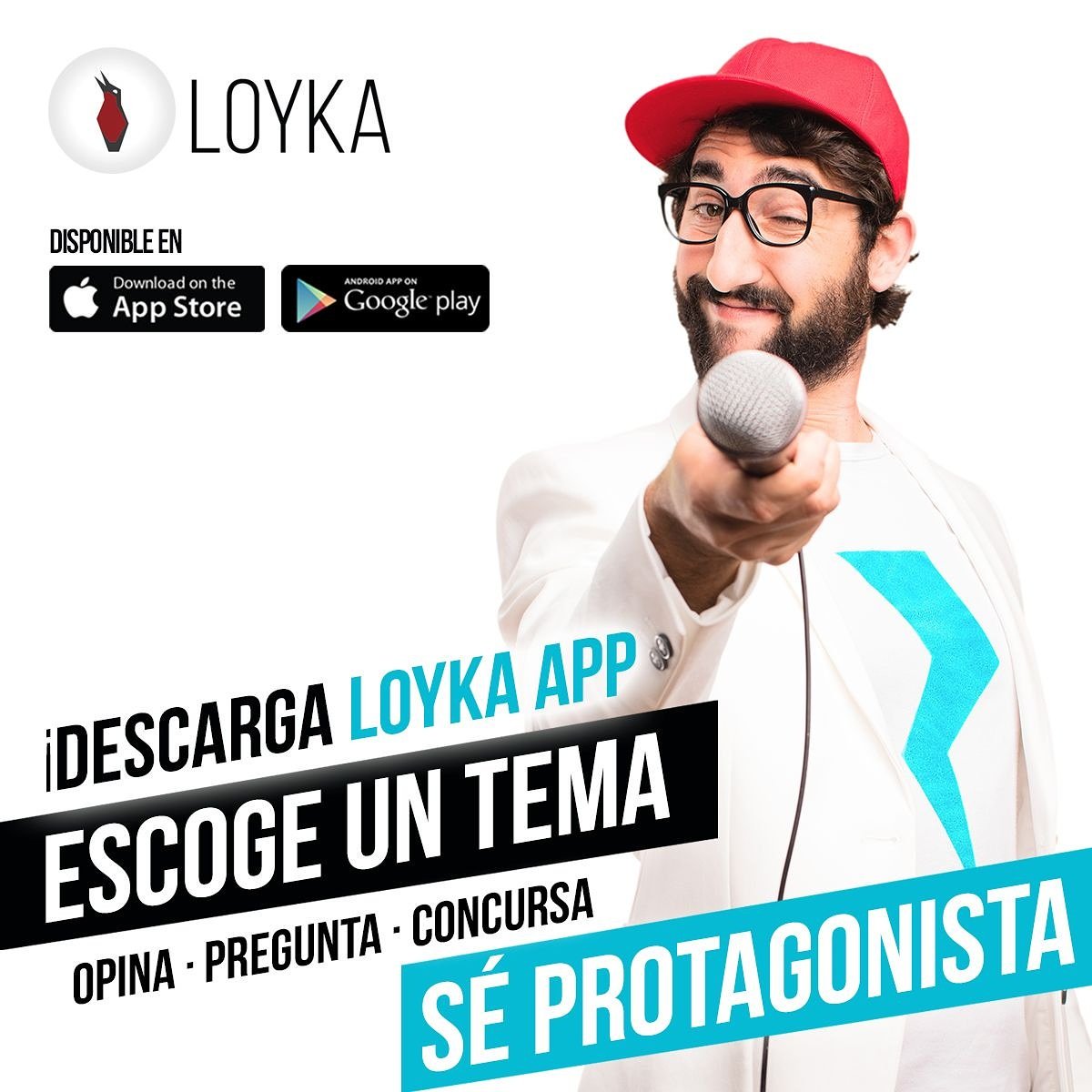 loyka_app's tweet photo. ¡Únete a nuestra comunidad y saca al periodista que llevas dentro! Descarga @loyka_app  y ¡Sé la voz del Pueblo! https://t.co/E3eZ4iakWw