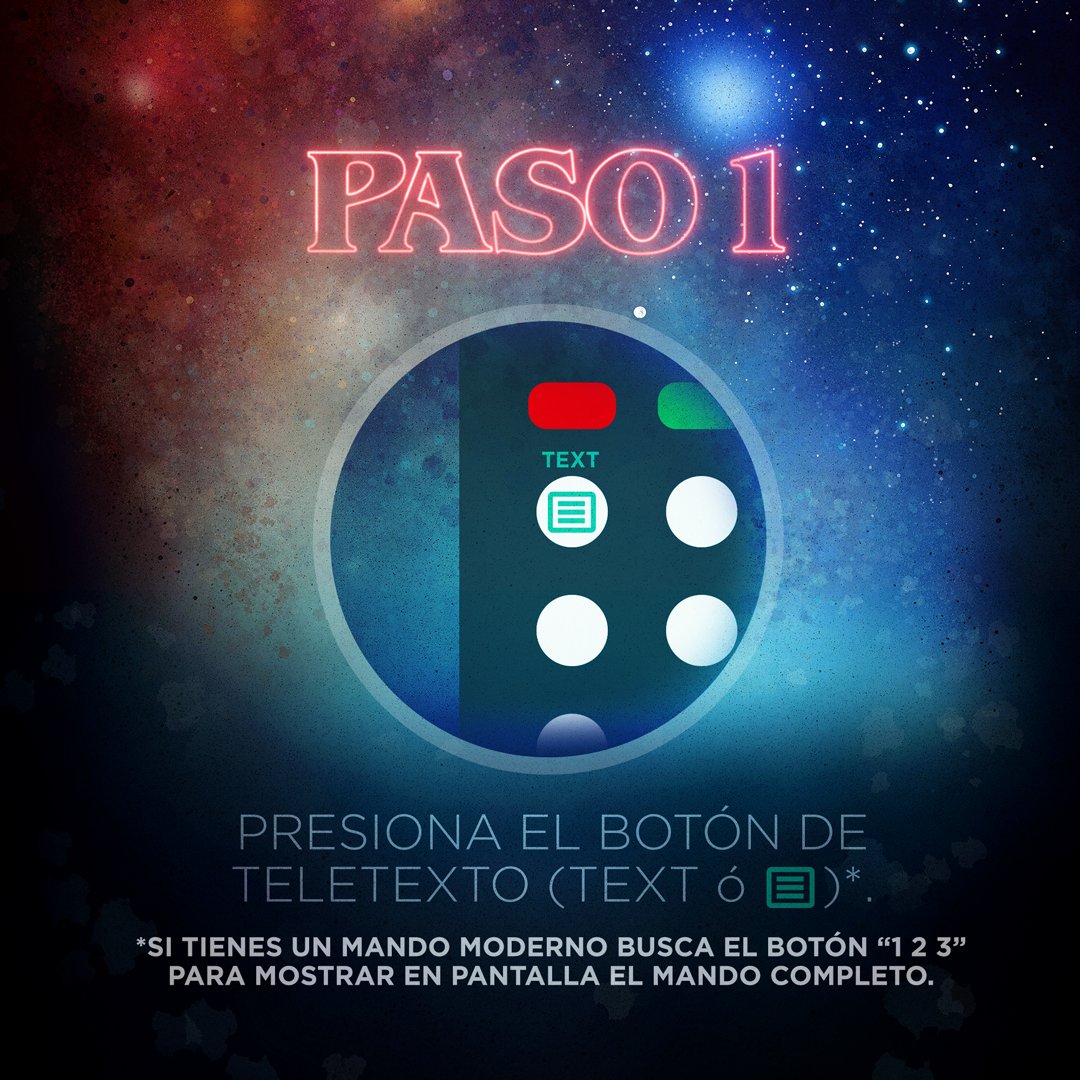 NetflixES's tweet photo. Las nuevas teorías de #StrangerThings no las verás en Twitter. Imágenes nunca vistas en la página 643 del Teletexto. https://t.co/YodCxeTr9y