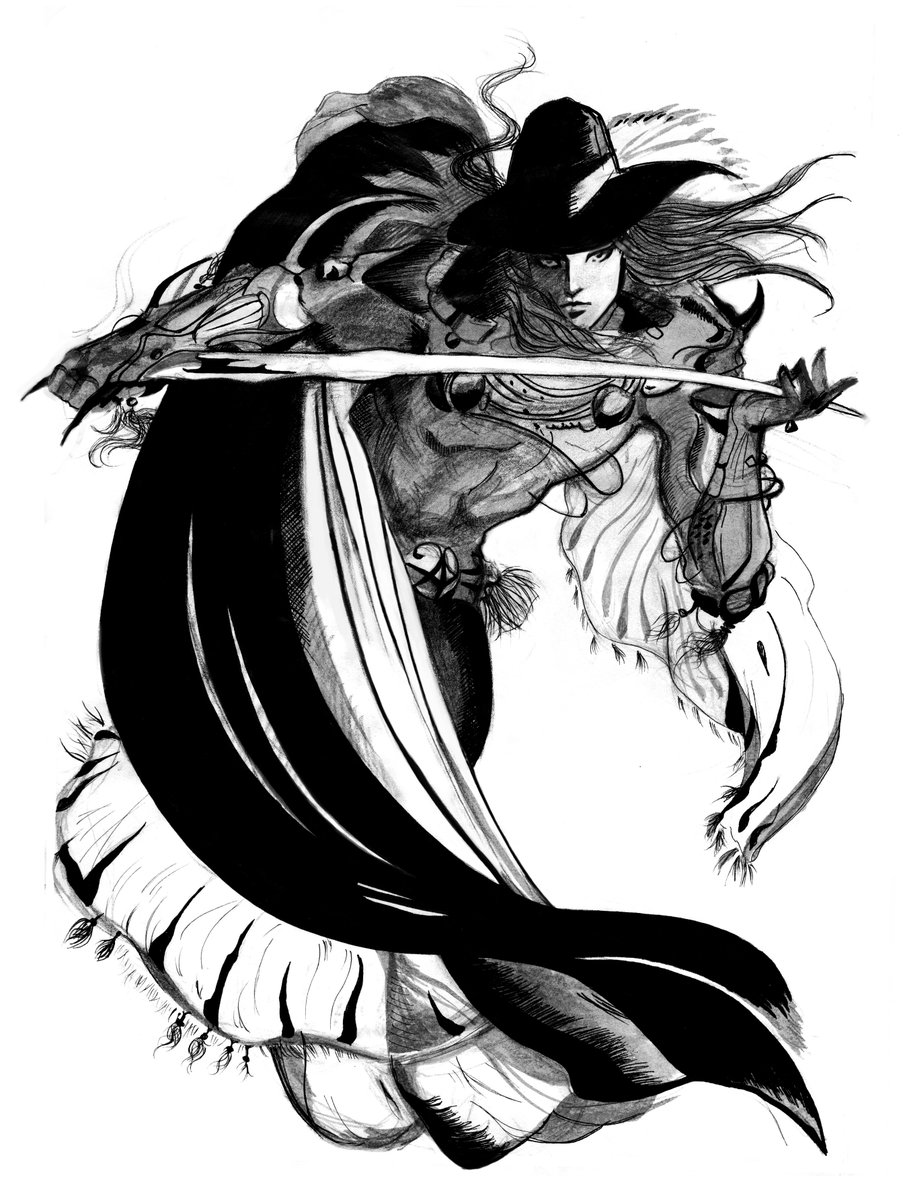 Miklche's tweet photo. #Inktober #inktober2017 #Vampire day 11: Vampire hunter D https://t.co/9QELmhYTBZ