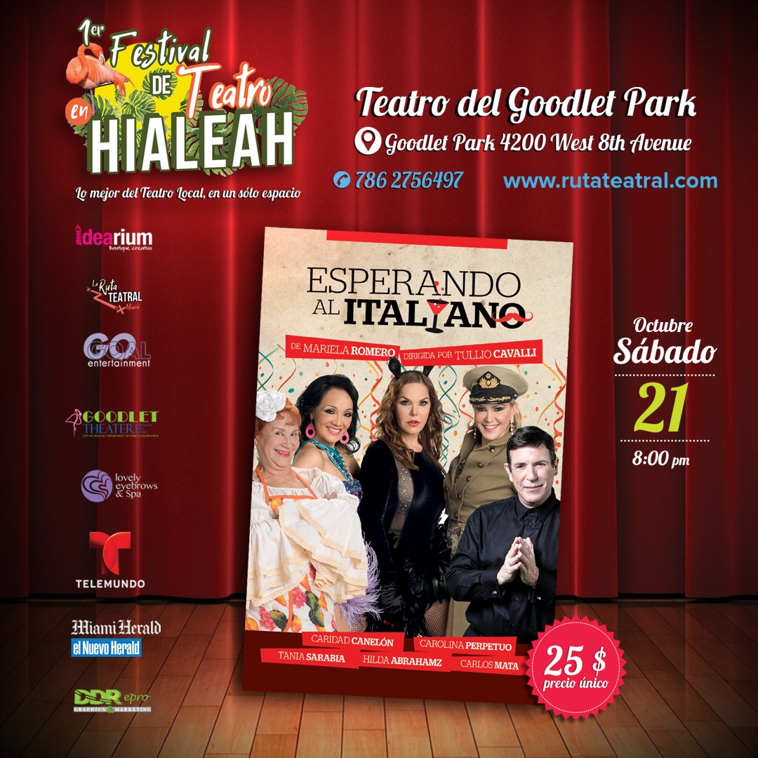 elidearium's tweet photo. ¡ESPERANDO AL ITALIANO! con @Taniasarabia @Caric7 @HildaAbrahamzoficial @carolina.perpetuo y @CarlosMataReal en el #GoodletPark 21/10 8pm https://t.co/wFfbicXMea