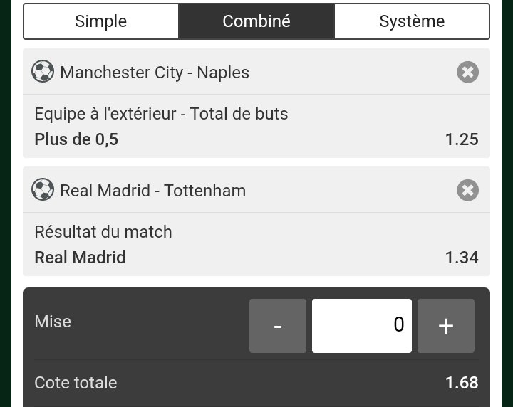 OwlPronos's tweet image. Pas beaucoup de temps encore, désolé de l'heure. 

Voici mon ticket #LDC

#TeamParieur #ParionsSport