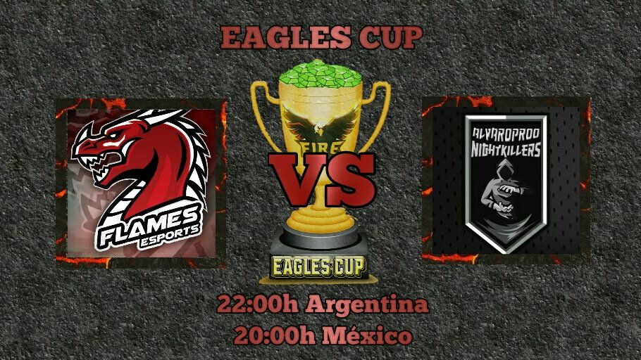 WalfredoACh's tweet photo. Tercer enfrentamiento del Miércoles
@Flames_eSports vs @NightKillers2
⌚22:00 Argentina
⌚20:00 México
Lugar: EAGLES STADIUM https://t.co/duuCejXZh8