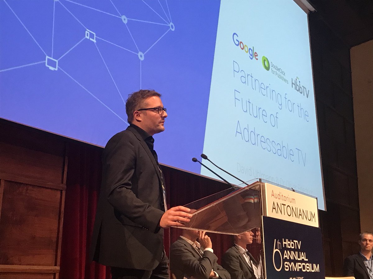 Google presenting at #HbbTVRome