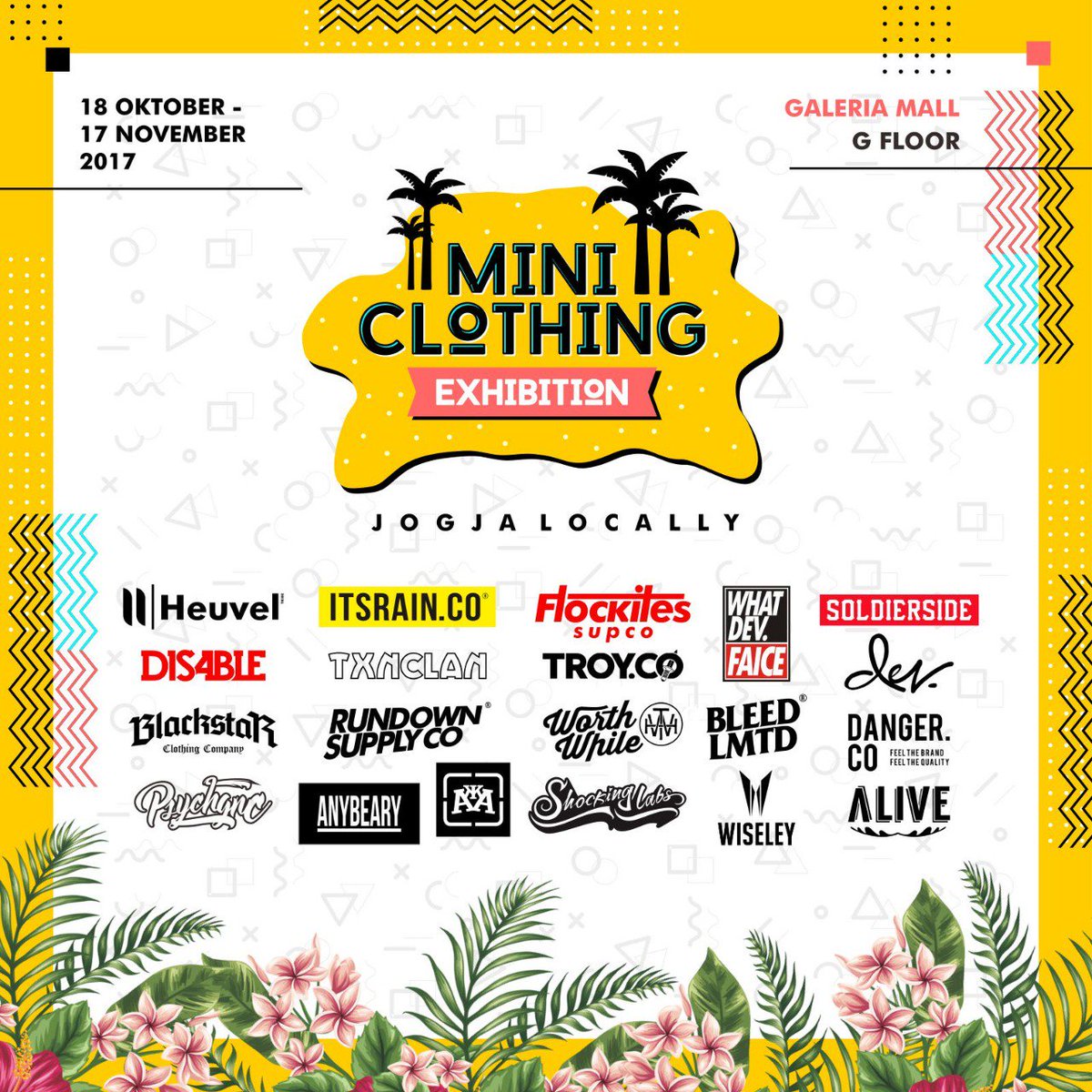 pamityang2an's tweet photo. Mini Clothing Exhibition "Jogja Locally" | 18 Okt - 17 Nov 2017, Ground Floor Galeria Mall YK | https://t.co/l0EJ2FOhrY