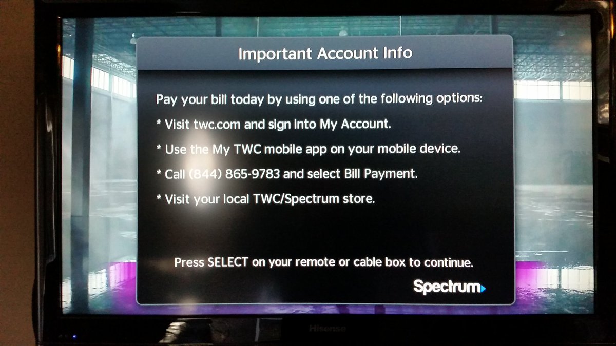 themoodyblonde's tweet photo. Morning message on my TV. Bill not due for 2 weeks and is on autopay. #Readytocancel. #itneverworks #pricehike #boycotSpectrum https://t.co/frBGVvylAx
