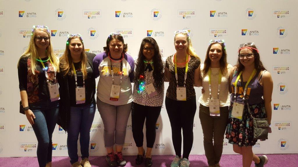 UNI_CS's tweet photo. Prof. Diesburg and several students attend the Grace Hopper Celebration this month https://t.co/dsH8Aw2QnR