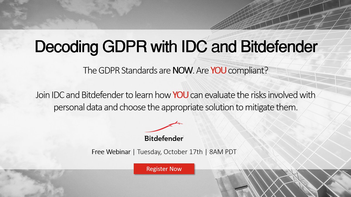 #Live Webinar - beginning in just one hour! Register now! #GDPR #cybersecurity
attendee.gotowebinar.com/register/92120…
