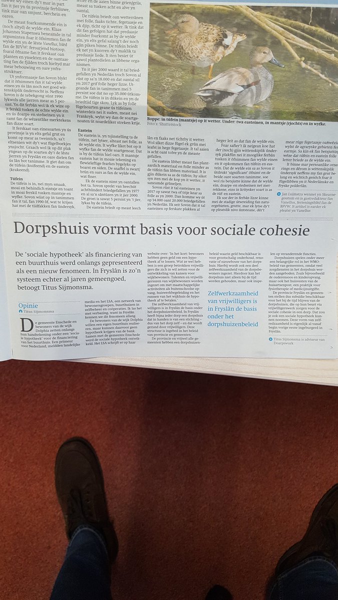mooi artikel @Doarpswurk dank <a href="/frieschdagblad/">Friesch Dagblad</a> voor plaatsen
het cement van en in onze samenleving <a href="/johkramer/">Johannes Kramer</a> <a href="/LVKK_NL/">LVKK</a>