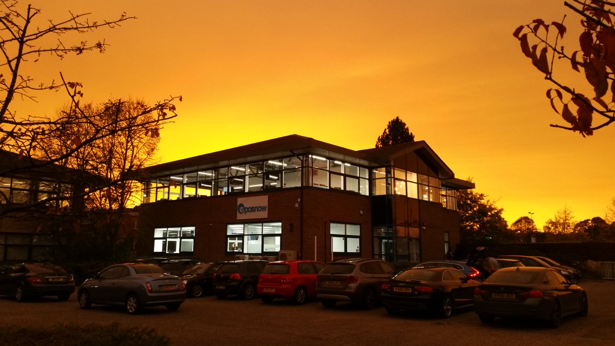 Our #Norwich HQ positively glowing in yesterdays #Ophelia phenomenon!