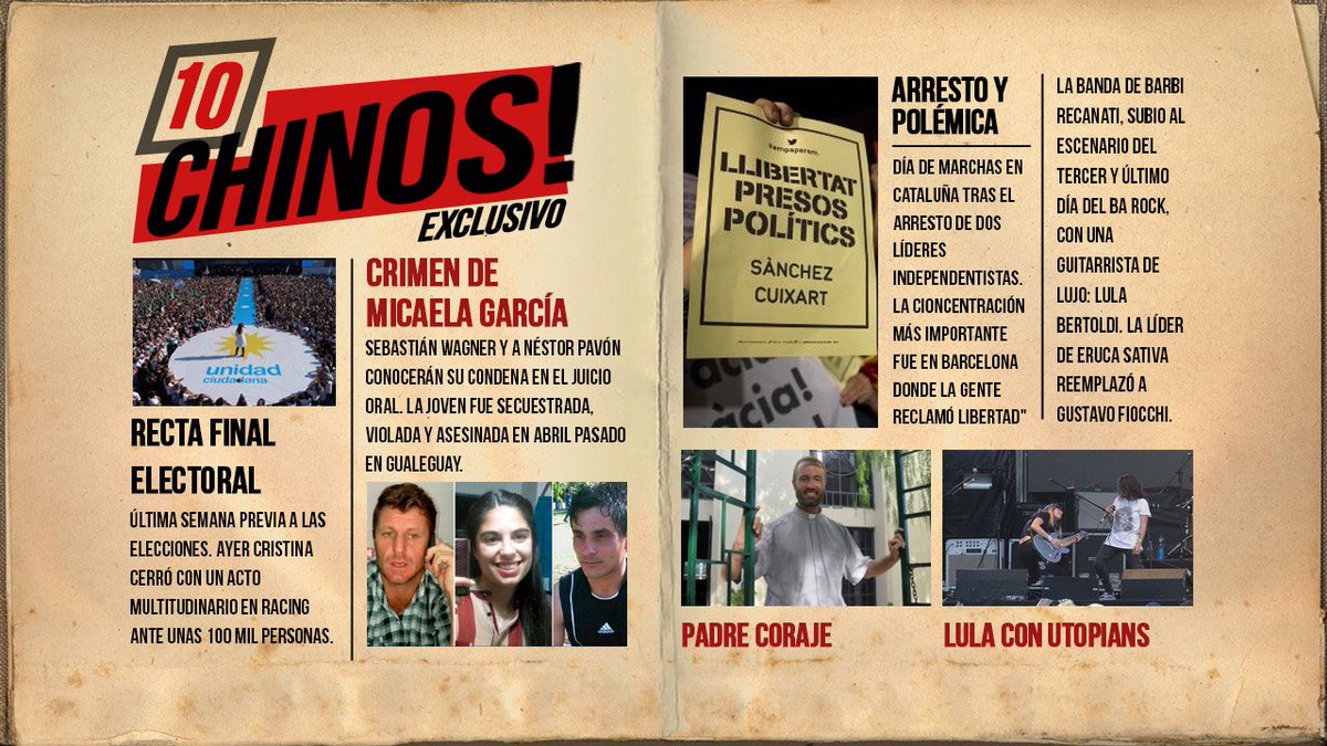 Vorterix's tweet photo. La #TapaChina 🇨🇳 del martes a la expectativa del veredicto por el crimen de Micaela García 🌺✊🏽 https://t.co/rgXWzRkNXv