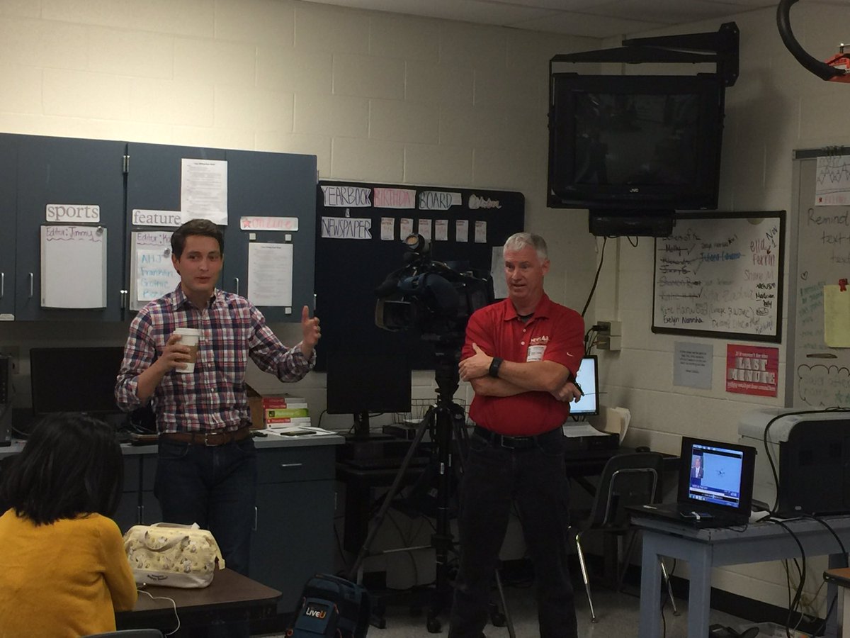 Guess who is visiting Stone Bridge HS today? News 4's David Culver!! <a href="/OhMyGOFF/">angie goff</a> @SBHSPrincipal