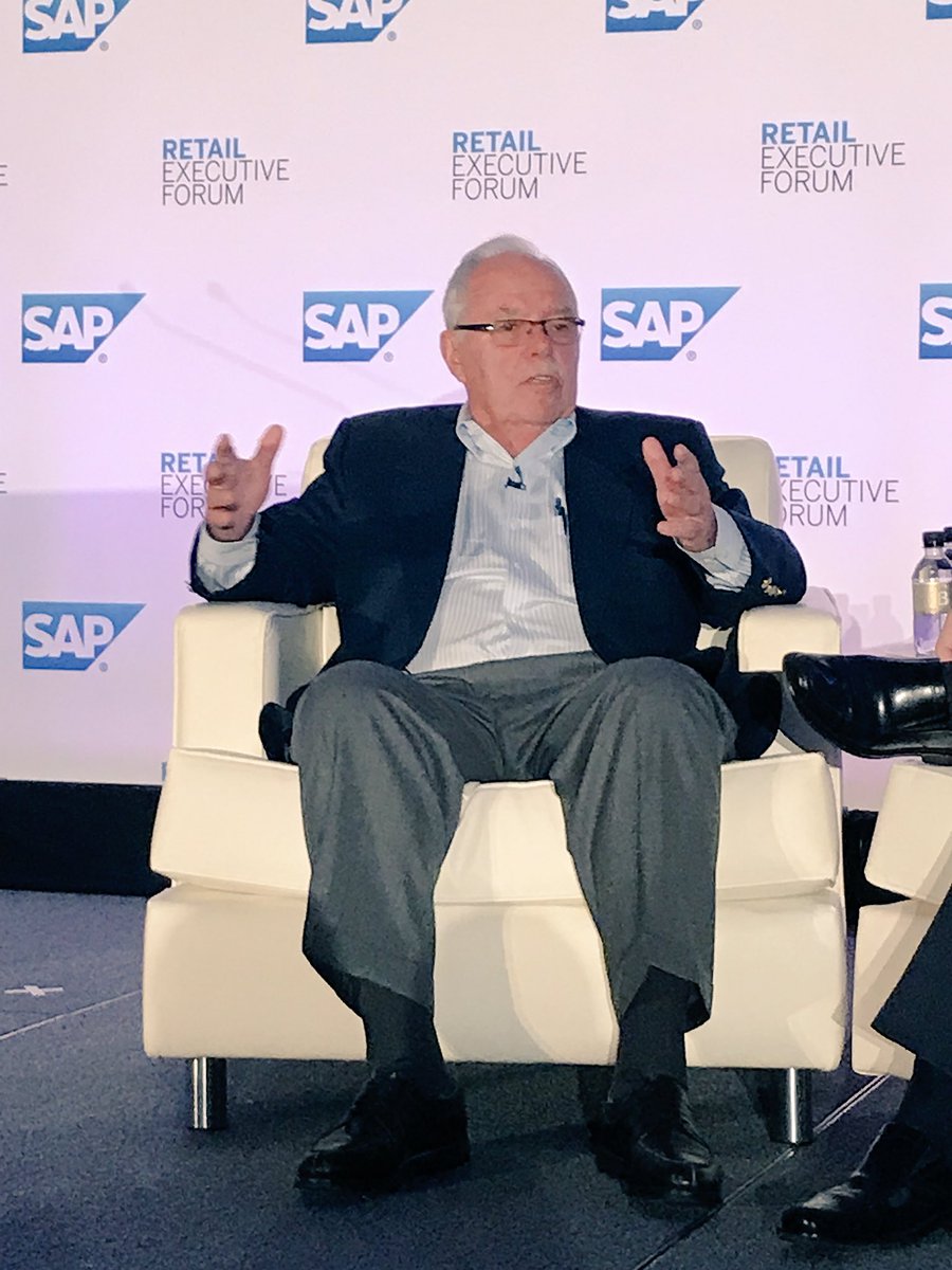 LoriMitchellKel's tweet photo. So much to learn from a great teacher and business visionary like @costco's co-founder Jim Sinegal #SAPREF #retail @sap_retail https://t.co/DaAejUCjCN