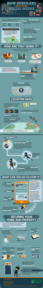 Squaredorg's tweet photo. Burglars are now using social media to help get into houses #NHSM17 https://t.co/Tds71UTmkT
