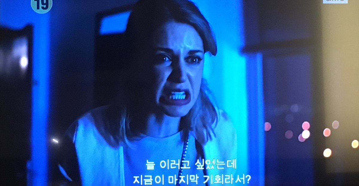 Flicking thru TV in my Korean hotel room and who should I spot but an angry @amyhuberman #strikingout #nosubtitlesneeded #ericsstillawanker