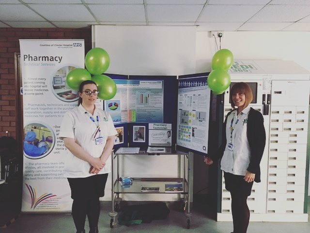 #RxTechDay #CountessOfChester #teampharmacy @TheCountessNHS promoting the ever developing role of the pharmacy technician.