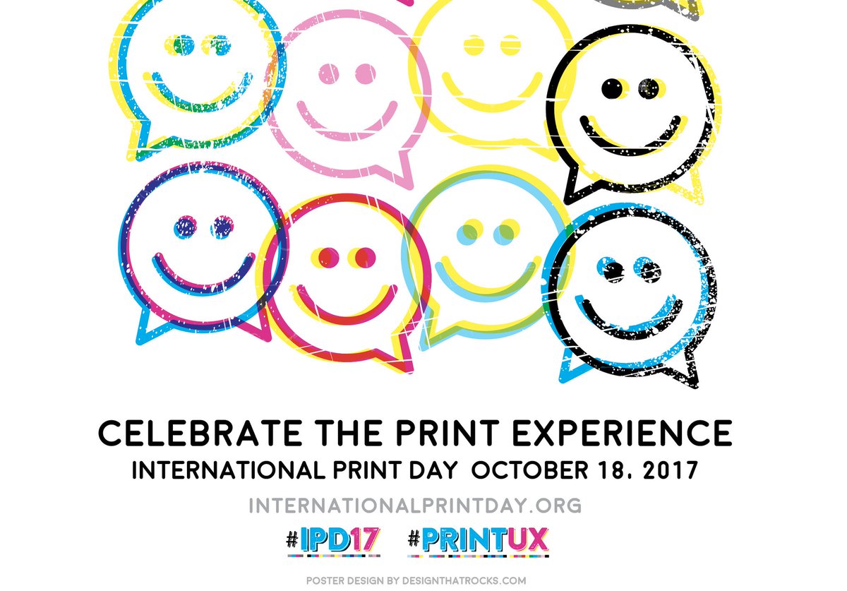 IntPrintDay's tweet image. The #IPD17 #AugmentedReality is LIVE!! Download poster internationalprintday.org and #THRUBOX app to see it.  Send pics tomorrow!!