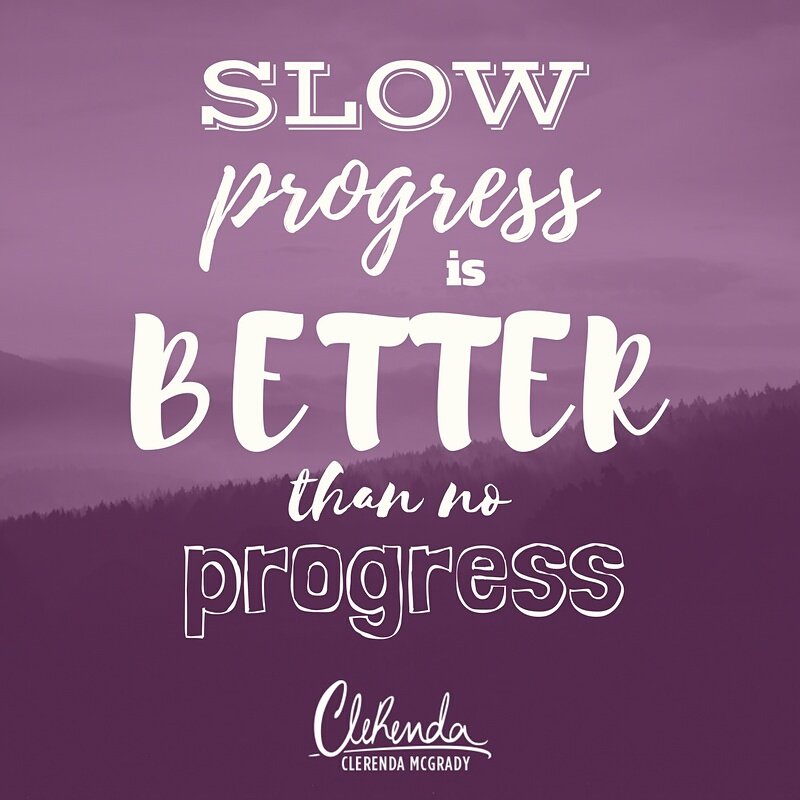 Nevermind what the next person is supposedly doing...don't get weary. Slow &amp; steady wins the race.
#ProgressOverPerfection  #PushThru
