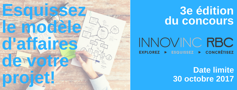 CEuMONTREAL's tweet photo. Vous avez un projet d'affaires prometteur? Participez à notre #concours #Innovinc. RBC - Esquissez. https://t.co/JbuXSugS4U #startup https://t.co/Co7H41HRWI
