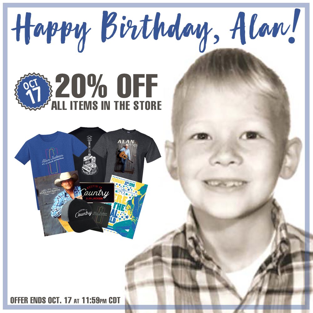 OfficialJackson's tweet photo. It’s Alan’s Birthday but you get treat! RT your birthday wishes with #HappyBirthdayAlan https://t.co/4NOeBLpoQ4