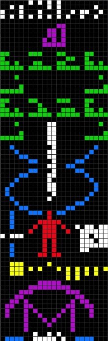 benerhardart's tweet photo. #Arecibo Message #AreciboMessage #science #space #spacex #art #binary #binarymessage #popart #astronomy #radio #electronics #computers #arts https://t.co/TiQl9qtDwe