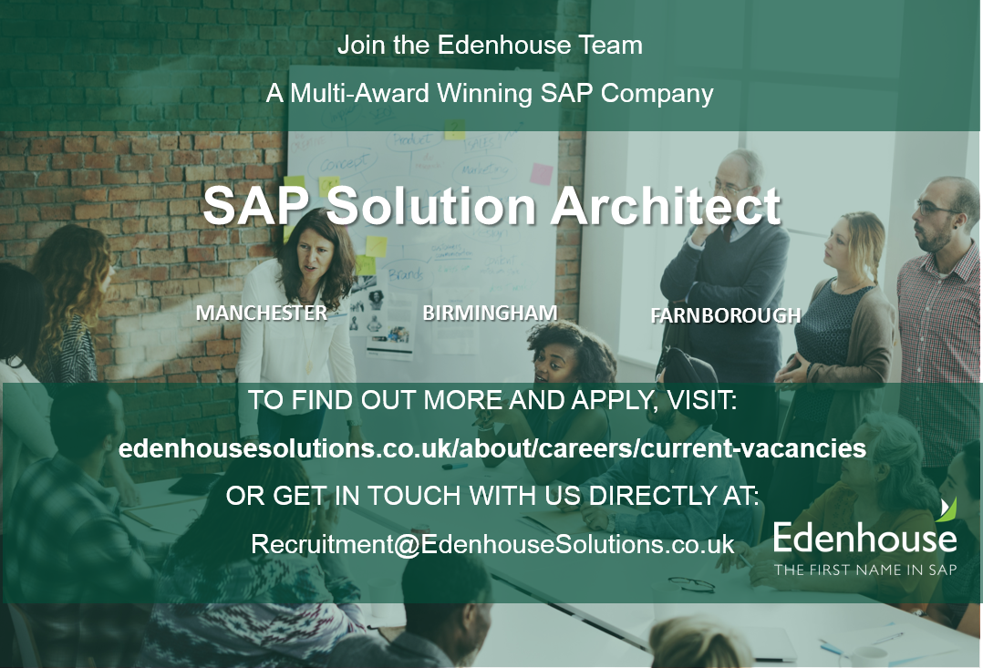EdenhouseTalent's tweet photo. Are you an SAP Solution Architect and want to talk about new career opportunities? https://t.co/7NXTjY4tut https://t.co/D5KkloNTPB