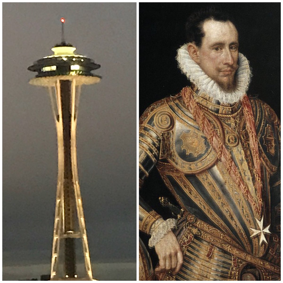 damitfunbobby's tweet photo. Hope Chip/Joanna presented other needle renovation options.  #shiplap #fixerupper #stratorsphere #cntower #spaceneedle #renaissanceneedle https://t.co/tkNBX5rm76