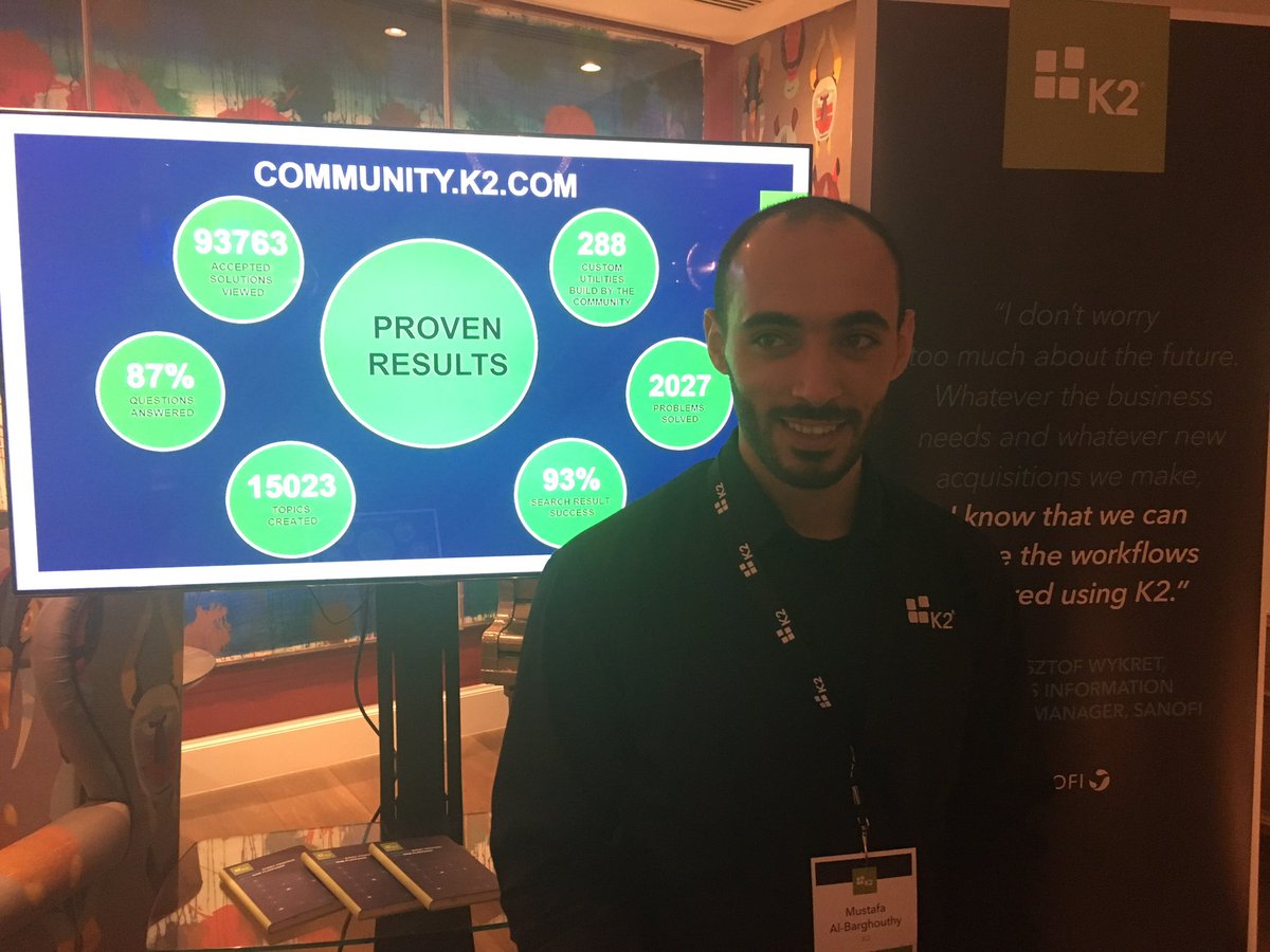 tamarynt's tweet photo. Come meet Mustafa! He is showing how awesome the @K2onK2 community are #provenresults #K2Velocity https://t.co/uIzAq6TsDE