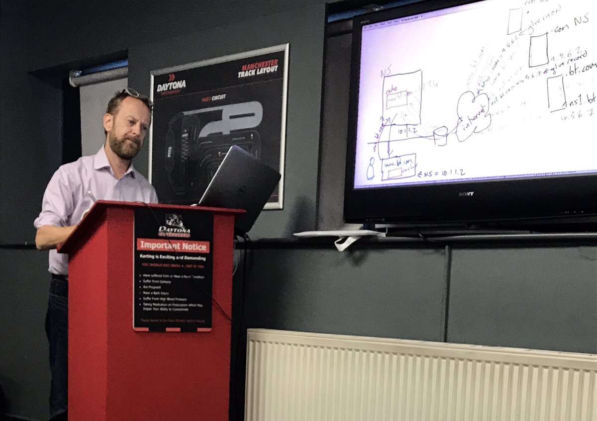 LINX_Network's tweet photo. Great #IXManchester #DNS training &amp; karting day. On the podium were Wayne of @fuse2comm ahead of Alan and Phil of @bytemark - thanks to all! https://t.co/s4QBGKHsu9