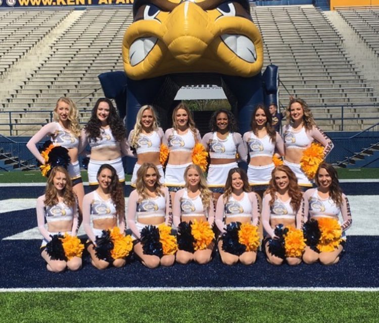 vsfkristinh's tweet photo. ✨These new @VarsityFashions uniforms for the @KentStDanceTeam are absolutely gorgeous!!! LOVE 💙💛⚡️#varsitystyle #MACtion #varsityreveal https://t.co/2F7Tw2Bqk9
