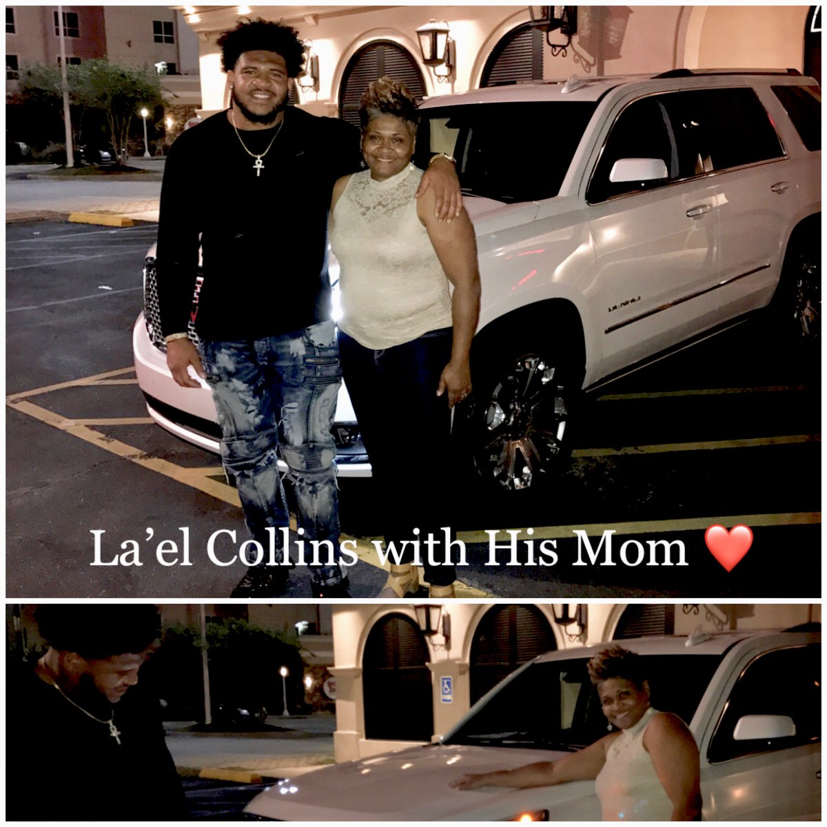 The #Goodson <a href="/dallascowboys/">Dallas Cowboys</a> #LaelCollins gifted his Mom with a new car last week. “Because she deserves it and I’m grateful for her.”