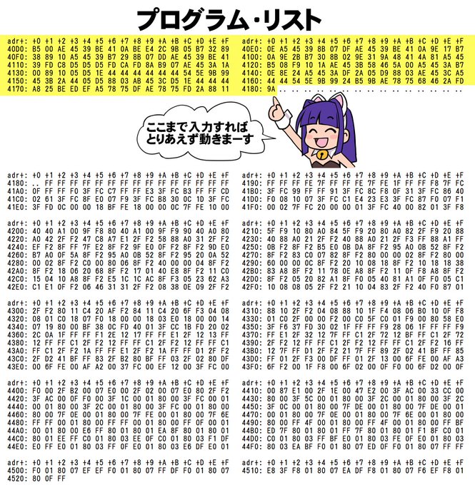 ほいプログラムリスト(PC-1500/1501用) 