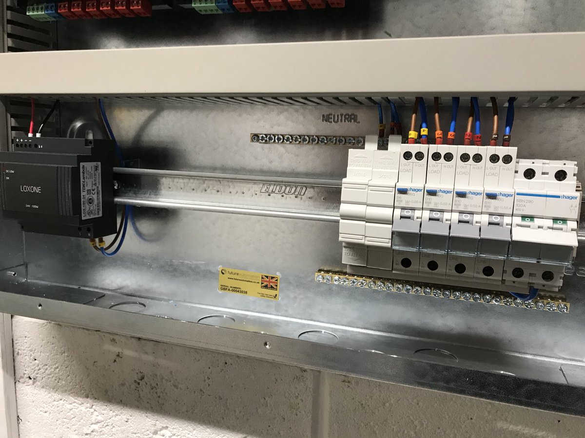 Little bit of <a href="/hageruk/">Hager UK</a> going into the panels today to finish them off. Loving the new compact RCBO’s #HagerGang #SmartHome #liveinstall