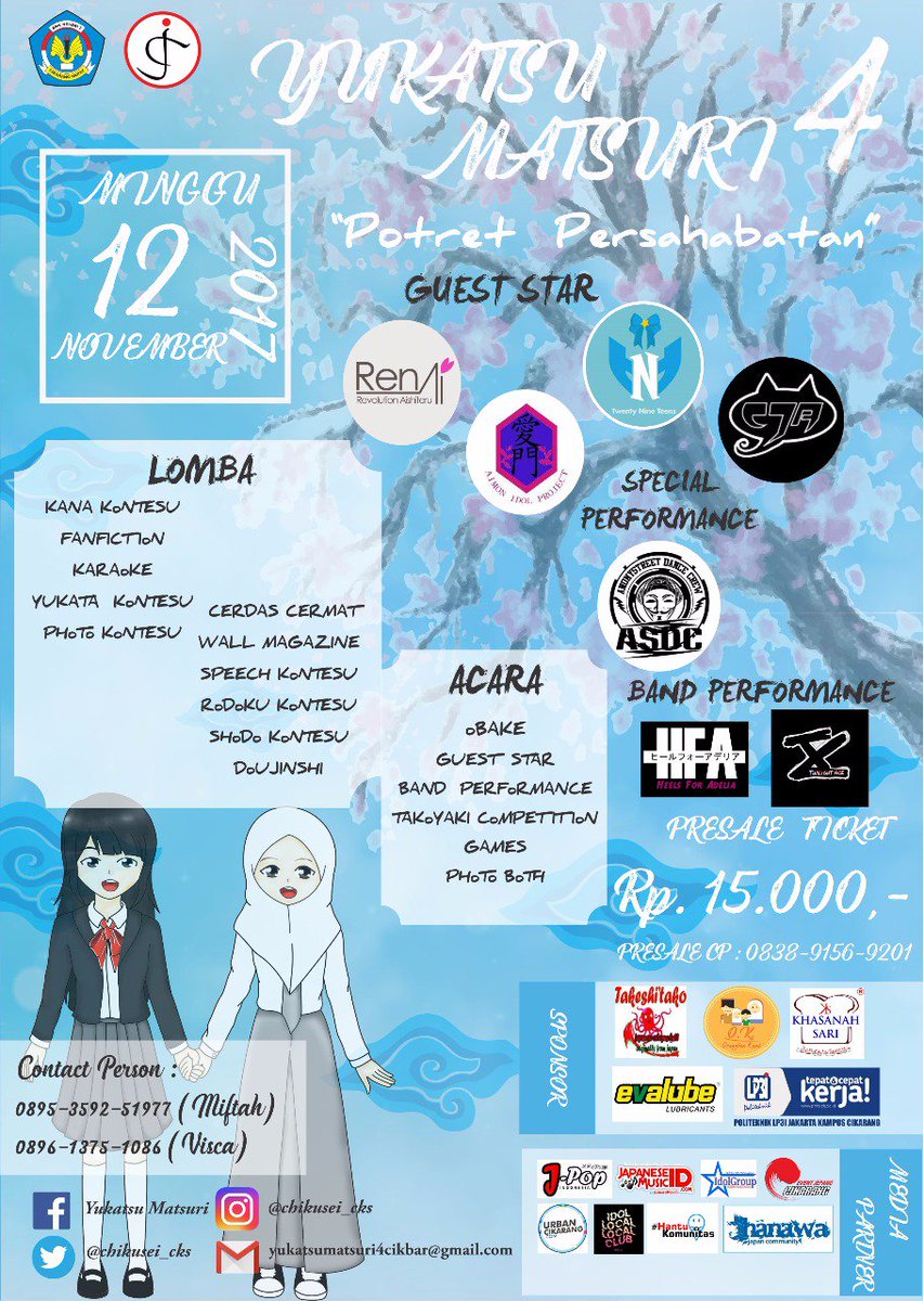 jpopindonesia's tweet photo. EVENT - Yukatsu Matsuri 4 
 12 november 2017 https://t.co/zo0vlrcKTD