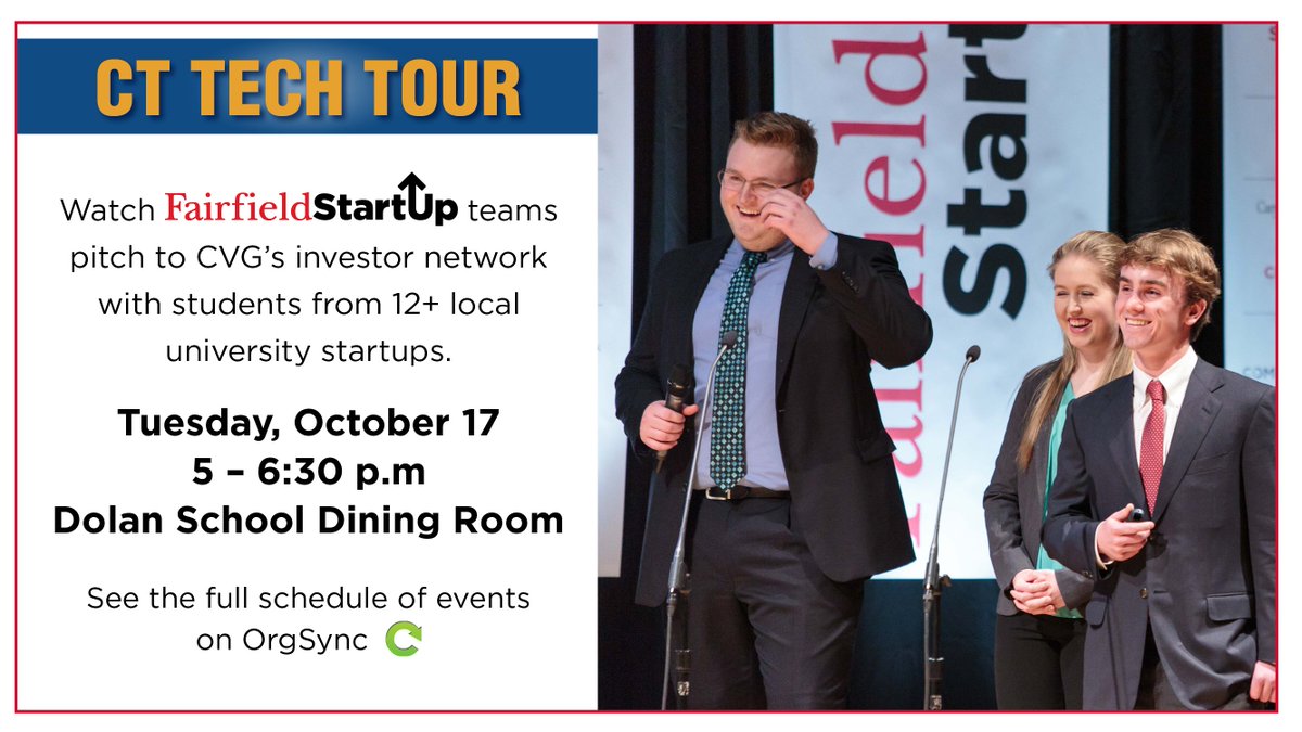 TODAY at DSB: A full day of networking and learning for CT entrepreneurs. Students, check out CVG CT Tech Week on OrgSync.