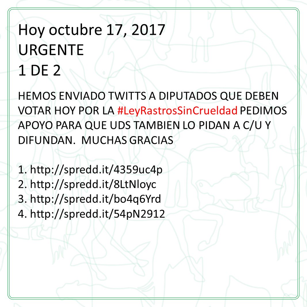 #LeyRastrosSinCrueldad  #FelizMartes
 spredd.it/4359uc4p
 spredd.it/8LtNloyc
 spredd.it/bo4q6Yrd
 spredd.it/54pN2912