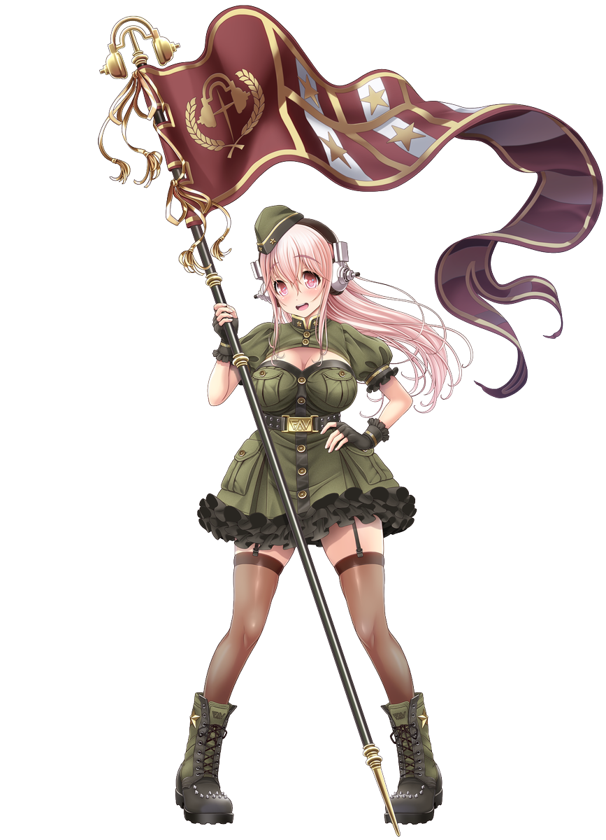 V Mag Auf Twitter 軍服そに子 津路参汰先生がプライズのマルチクロス用に描かれた軍服だったと思います カーキって落ち着いていてとてもカッコよく見えますね W ゞ すーぱーそに子