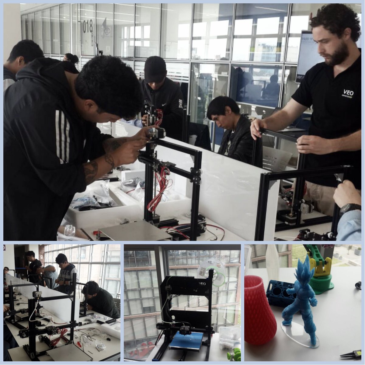 El sábado 14 iniciamos el workshop: "Construye tu propia impresora 3D" en el Nuevo complejo de innovación académica. #innovacion