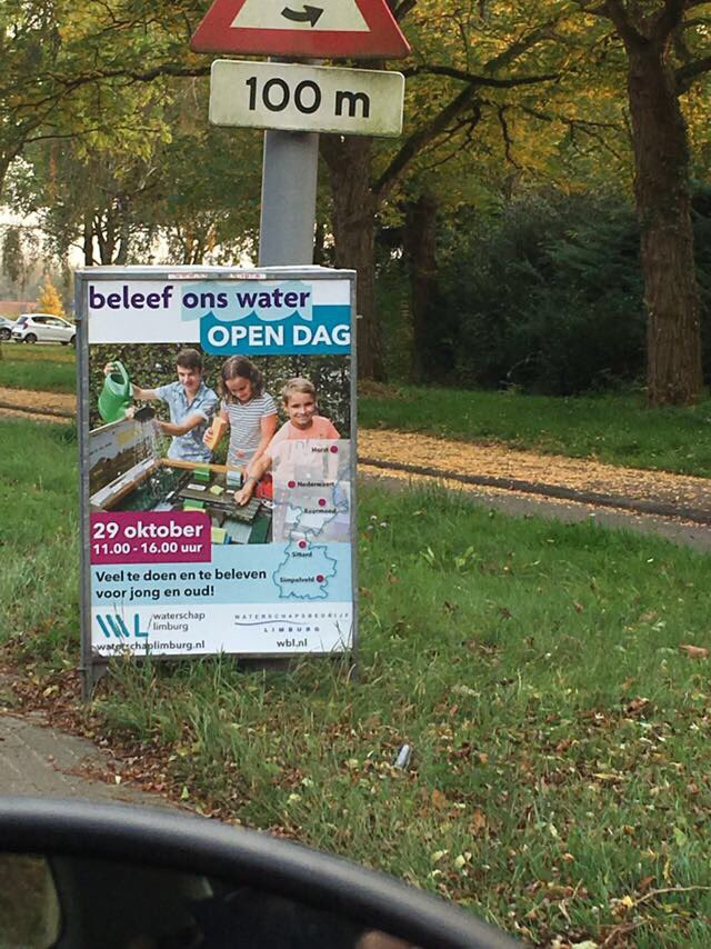 Zo! Niemand kan er meer omheen: zondag 29 oktober open dag <a href="/WLomgeving/">Waterschap Limburg</a> en @waterinlimburg Kom en beleef @ons_water in #Limburg