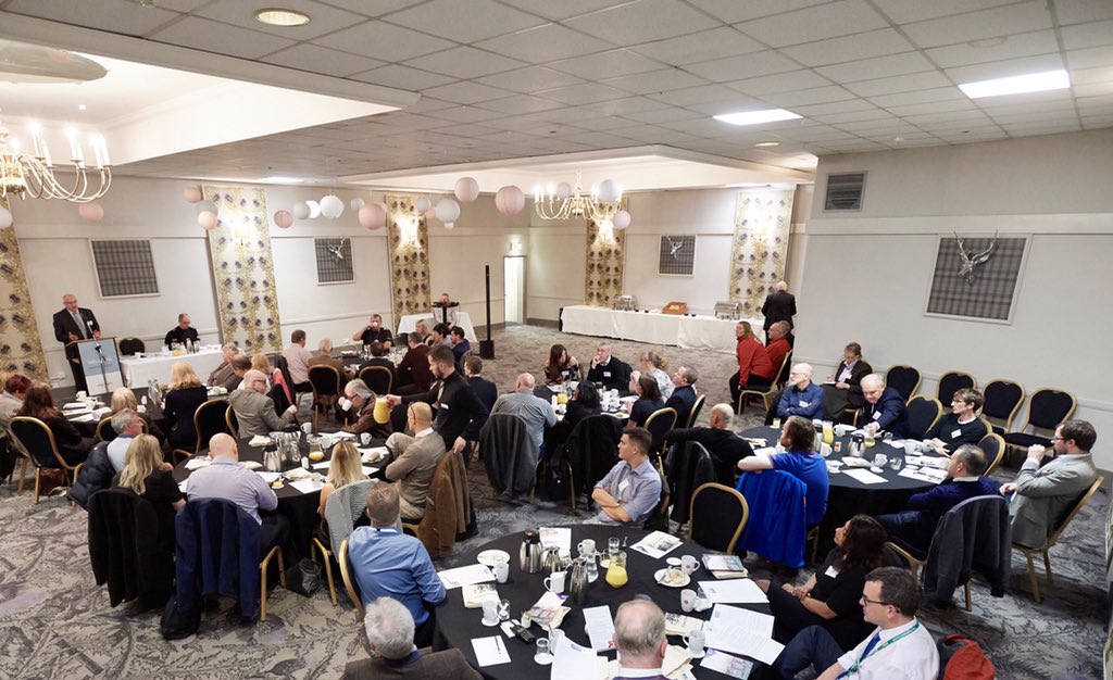 Attentive audience at today's Breakfast “Inverness Must Offer a Safe &amp; Secure City Centre” hear CS George MacDonald update on future plans.