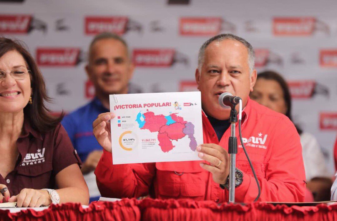 ConElMazoDando's tweet photo. Cabello: El mapa de Venezuela quedó convertido en una gran realidad política https://t.co/TXGYVKHmLY #17Oct https://t.co/tIKCNv6Dsr