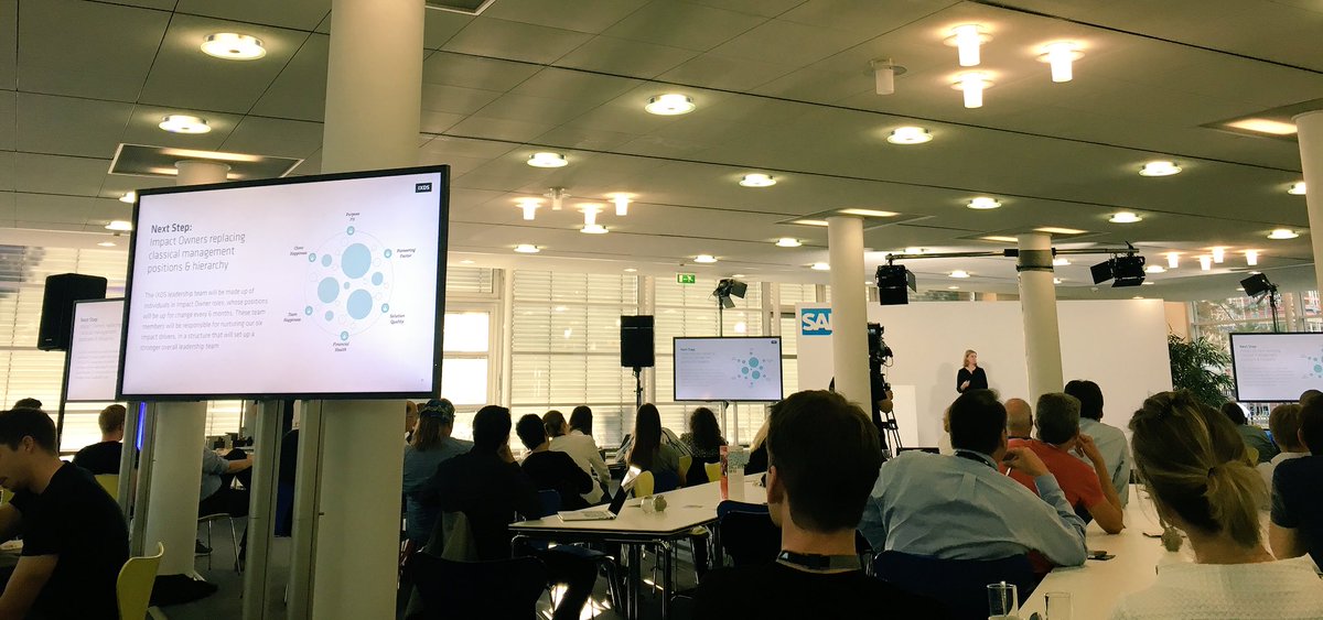 Replacing management by Impact Owners - courageous steps ahead of @IXDSberlin #NewWork #icn #innovationday <a href="/SAP/">SAP</a>