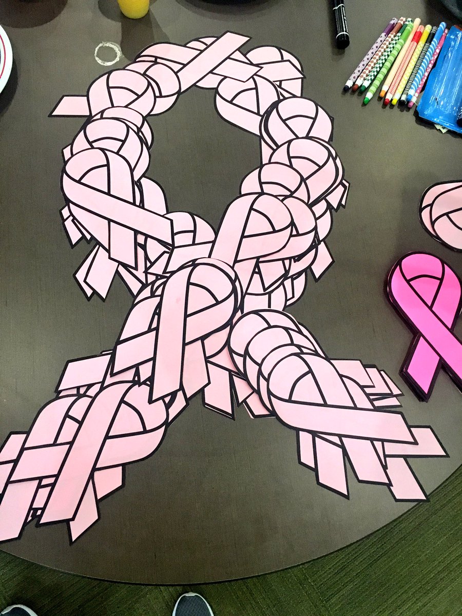 Come to the Cafeteria today to help us raise funds for breast cancer research! $1 to decorate a ribbon!