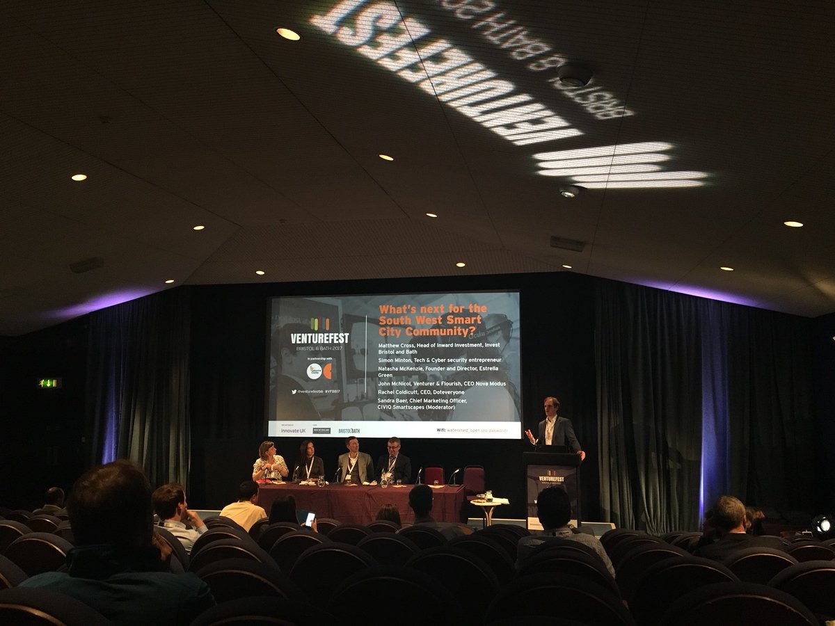 <a href="/investbrisbath/">Invest Bristol & Bath</a> hearing from Matt Cross for the closing session of <a href="/venturefestbb/">Venturefest BB</a> #VFBB17 what’s next for the SW Smart City?