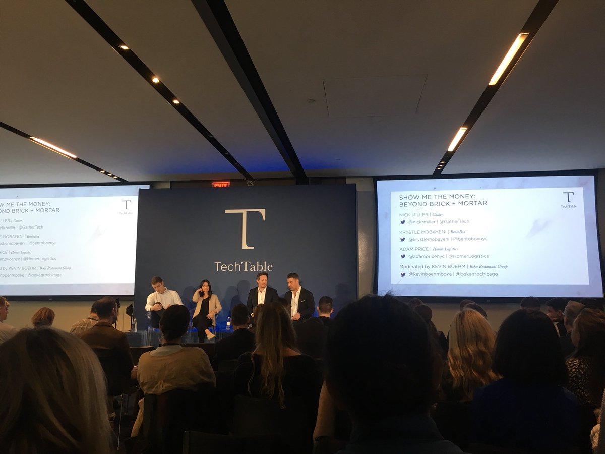 NikkiC625's tweet photo. Learning how design and tech are transforming the hospitality industry and diner experience @techtablesummit @bentoboxnyc https://t.co/Yo31Ad4UOQ