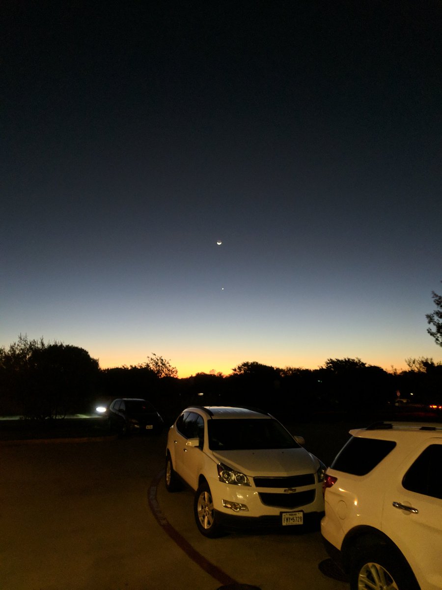 Venus was bright this morning