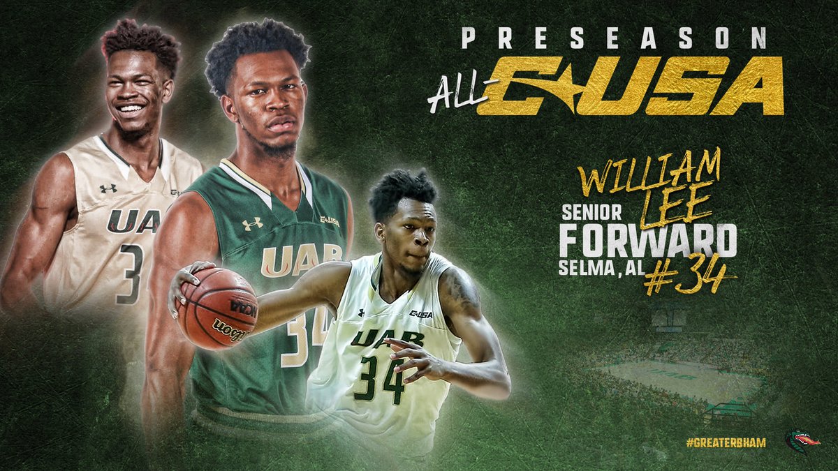 UAB_MBB's tweet image. Congrats to The Mayor @Haha34lee1 for being selected to the @ConferenceUSA Preseason Team. #GreaterBHAM #CUSAMBK #WinterIsComing 🙅‍♂️🏀🐲