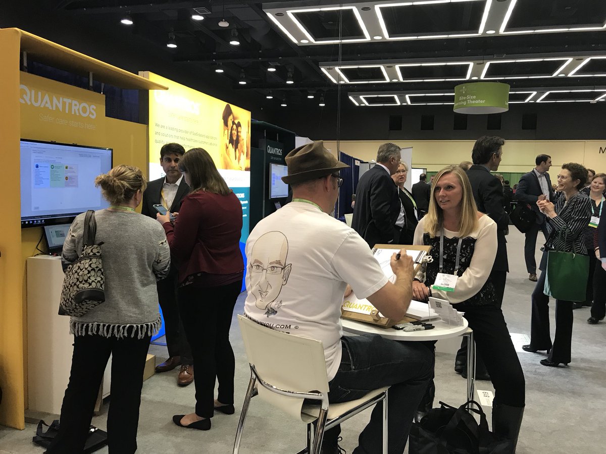 Quantros's tweet photo. We’re loving our time at #ASHRM2017 speaking with you about risk management. Stop by Booth 819 today between 11:30-1:30 to tell us your challenges and successes! https://t.co/pcA4vcjZjv